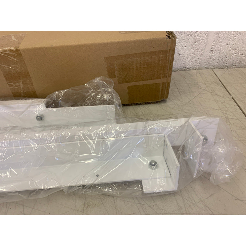 Estantería de pared para garaje de 1,2 m, solo soportes, color blanco, universal, 50,8 cm de profundidad