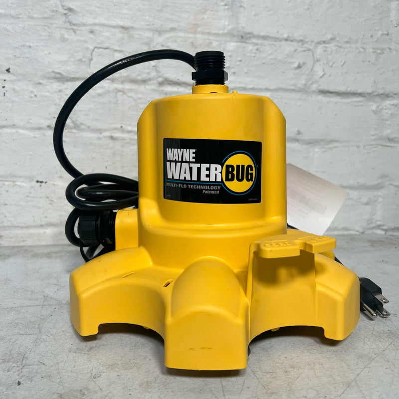 Wayne WWB Series Utility Pump, 4.8 A, 120 V, 1/6 hp, 3/4 in Outlet, 1010 gph
