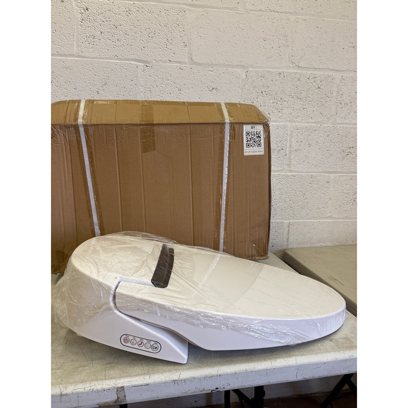Bidet Toilet Seat, Elongated, Smart Toilet, Seat Warmer, with Remote - White