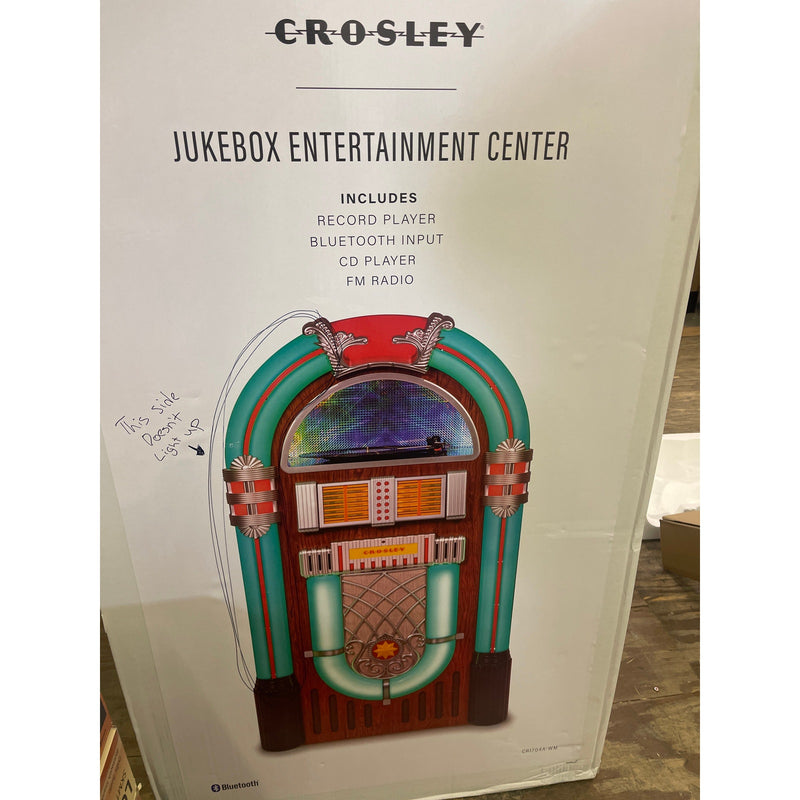 Crosley Full Size Bluetooth Jukebox with Vinyl Record and CD Player, SEE DETAILS