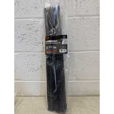TR Industrial Ultra Heavy Duty Multi-Purpose UV Cable Ties, 22.8", 25pk - Black