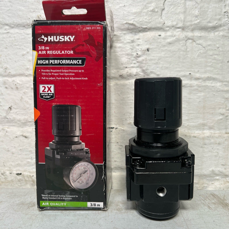 Husky 3/8 in. High Performance Air Regulator, 0-150 PSI, MISSING GAUGE