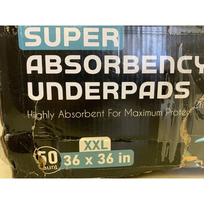 Empapadores desechables Teal Elite para adultos, 91 x 91 cm, 50 unidades, color blanco