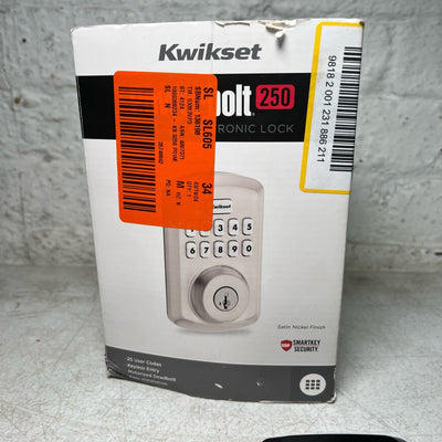 Kwikset Powerbolt 250 Satin Nickel Electronic Deadbolt, SEE DETAILS