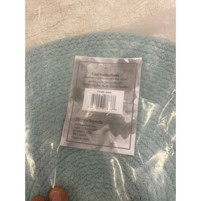 Better Trends set-of-4 Place MatsCotton Heat-Resistant 15" Round Set of 4, Aqua