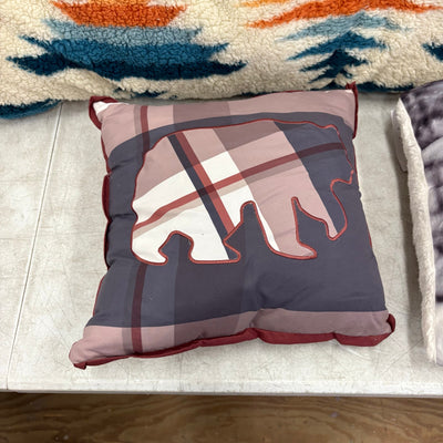 Assortment of 7 Pillows, Square Throw Pillows & Rectangular Body Pillow