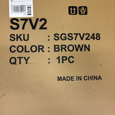 Cumbor 29.7-46" Wide Baby Gate Self Closing Dog Gate Pressure Mounted - Brown