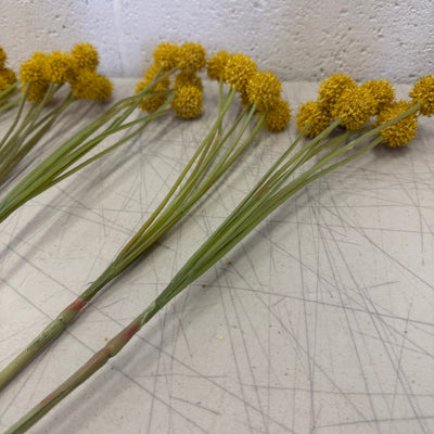 Set-of-6 Pod Bundle Artificial Flower Set (25in L) Durable Faux Greenery- Yellow