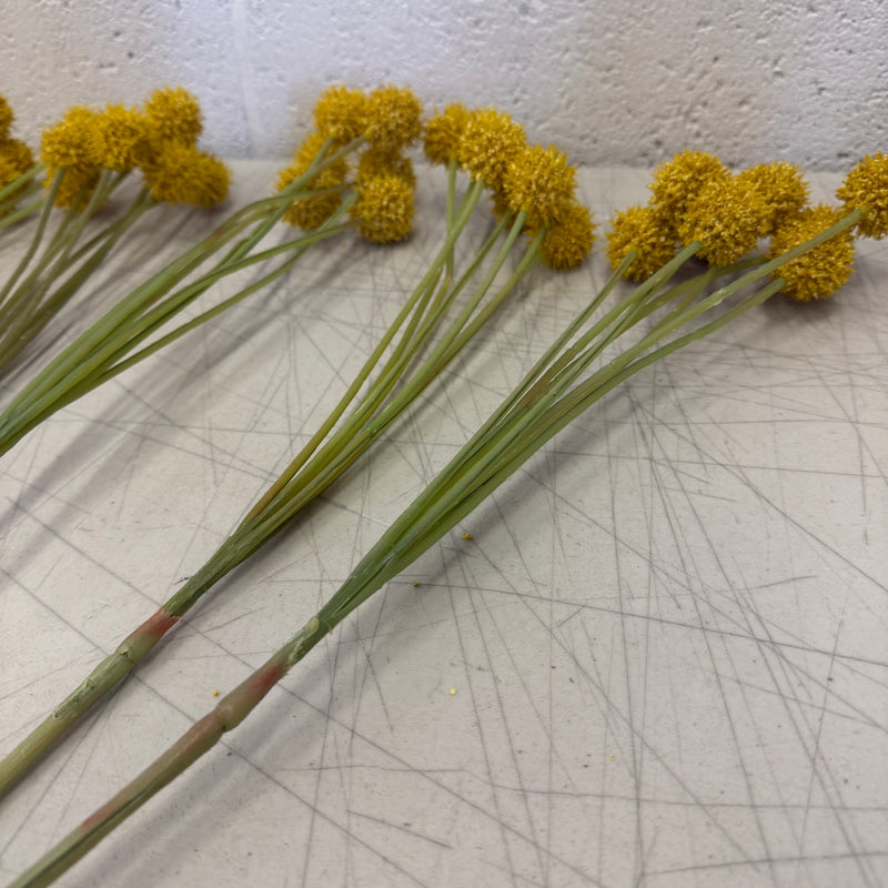 Set-of-6 Pod Bundle Artificial Flower Set (25in L) Durable Faux Greenery- Yellow