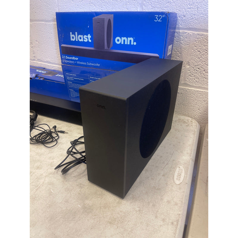 Onn. 32" 2.1 Soundbar with 2 Speakers & Wireless Subwoofer, Bluetooth, 480 Watt