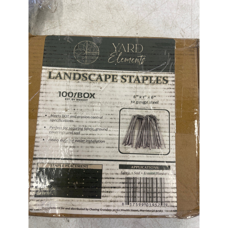 Ashman 500+ Count Galvanized Garden Stakes Landscape and Fence Sod Staples