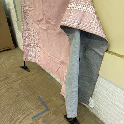 Nicetown 8'x10' Area Rug Thin Machine Washable Non-Slip Stain Resistant - Pink