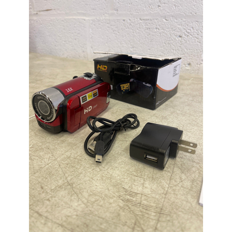 iNOVA HD Digital Camcorder 2.7in Camera Recorder 270° Rotation 16X Zoom - RED