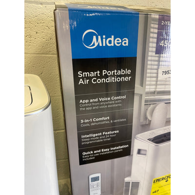Midea Smart Air Conditioner 10,000 BTU DOE Portable with Wheels, Standup