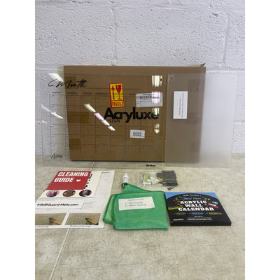 Guardmate Dry & Erase Acrylic Calendar 18"x14" & NOTES 14"x10" for Wall | Large