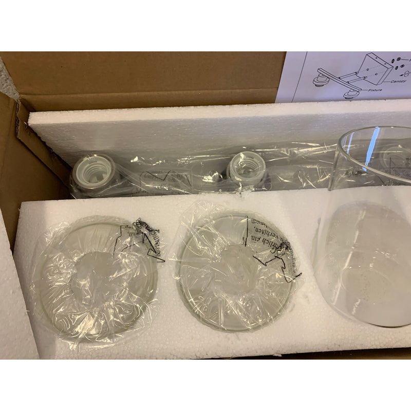 Brushed Nickel Vanity Lights Modern 6-Light Wall Light Fixture with Clear Glass