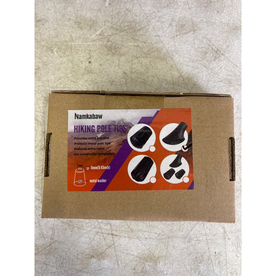 Namkabaw 12-Pc SLANTED Walking & Trekking Stick Tip Replacement 11mm, Rubber