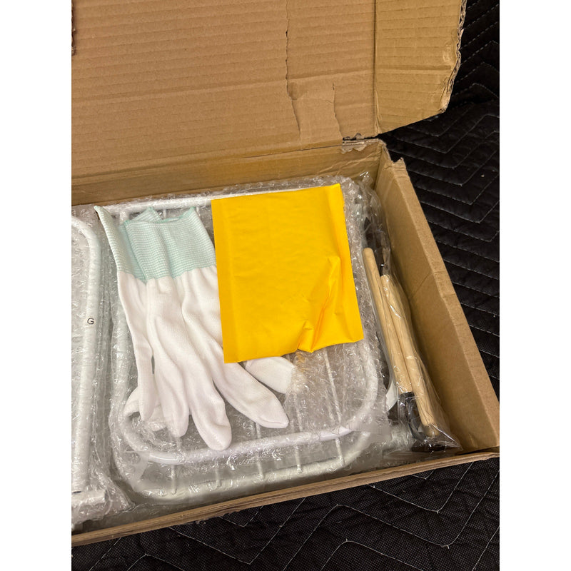 8-Tiers 9-Pot Metal Plant Stand, 55" Tall Plant Shelf Multiple Plants Metal White