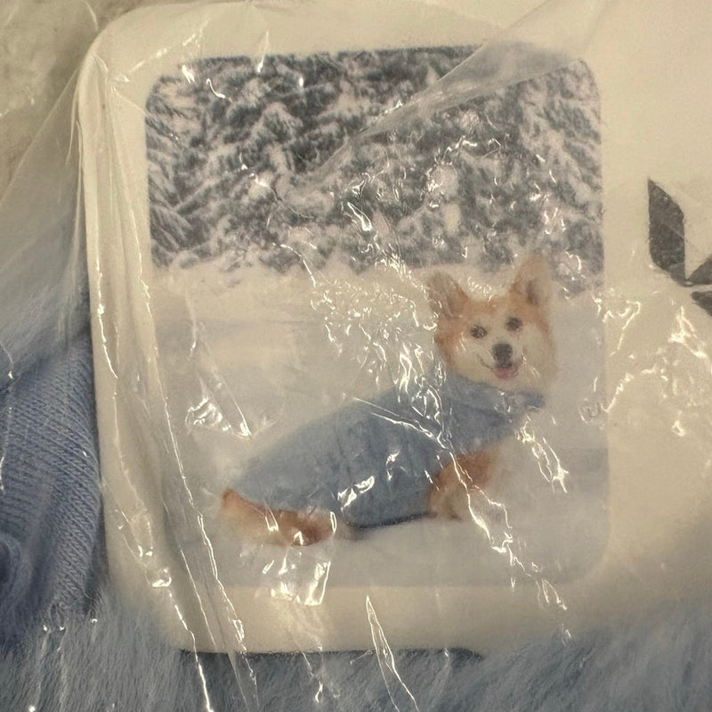 Koolaburra by UGG Pet Melly Vest Dog, Super Soft, 12-13" Collar, Blue - Small