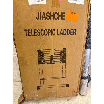12' Telescopic Ladder Compact Aluminum Extension Ladder Portable 330lbs Capacity