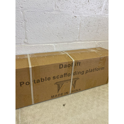 DaoLift 62.99"x9.84" Carbon Steel Scaffolding Platform CAP 660 LBS 32-50" H
