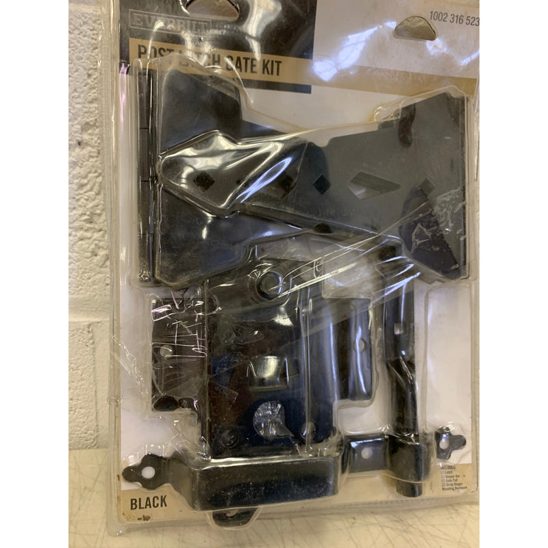 Everbilt Black Post Latch Gate Set