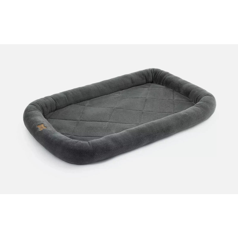 Koolaburra by Ugg Rectangle Dog Bed for Medium Size, 35"x23" Non-Slip, Soft Gray