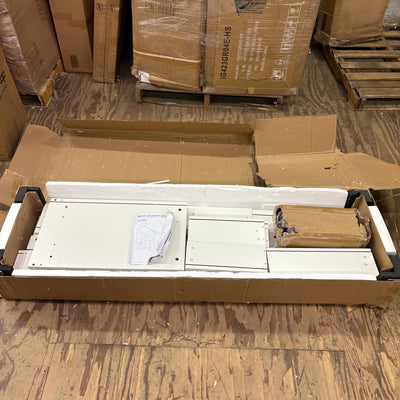 ChVans White Dresser w LED Light & Charging Station, Modern Wood Dresser, READ