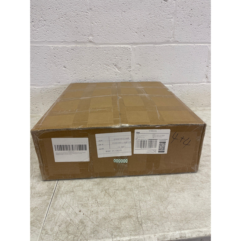 4-SETS Minneer 4" x 4" Pergola Right Angle Bracket Kit Real: 3.5" x 3.5" Black
