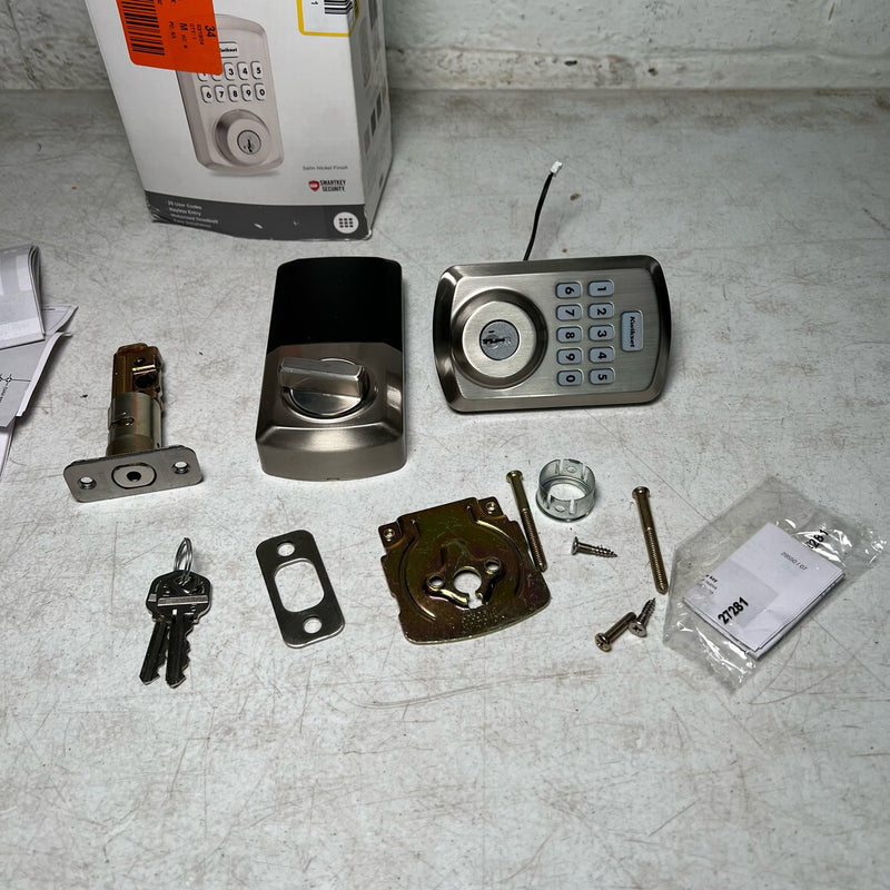 Kwikset Powerbolt 250 Satin Nickel Electronic Deadbolt, SEE DETAILS
