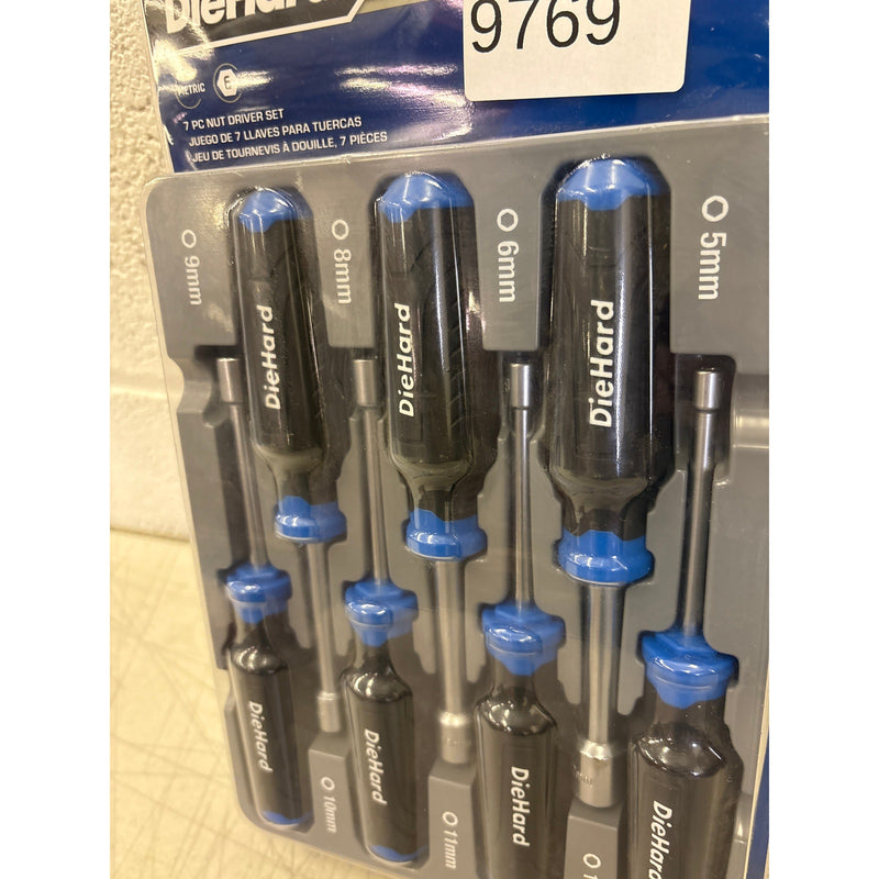 DieHard 7-Piece Metric Nut Driver Set w Soft Grip Handles, Hand Tools - DH50051