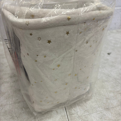 UGG Avery Stars 2-Piece Storage Square Bin & Round Waste Bin, Soft Fuzzy - White