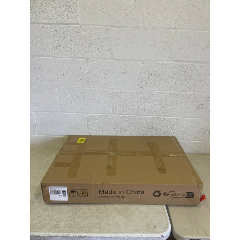 Wooden High Chair Adjustable Height Easy to Clean Toddler Highchair Brown/Yellow