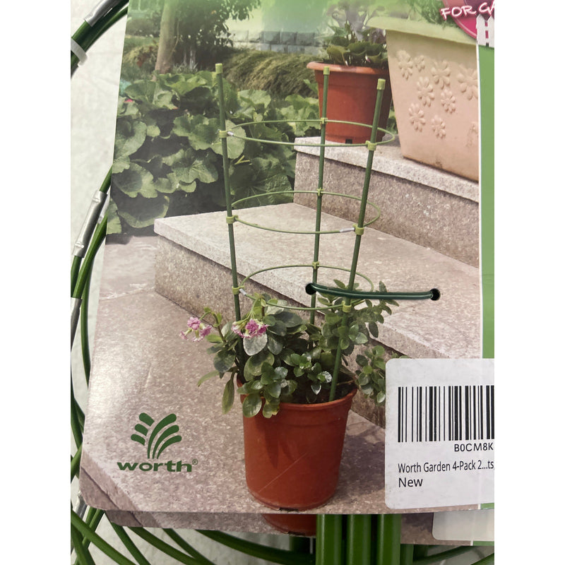 Pack-of-16 24" Trellis Tomato Cages, Worth Garden Plant Support, Climbing Plants