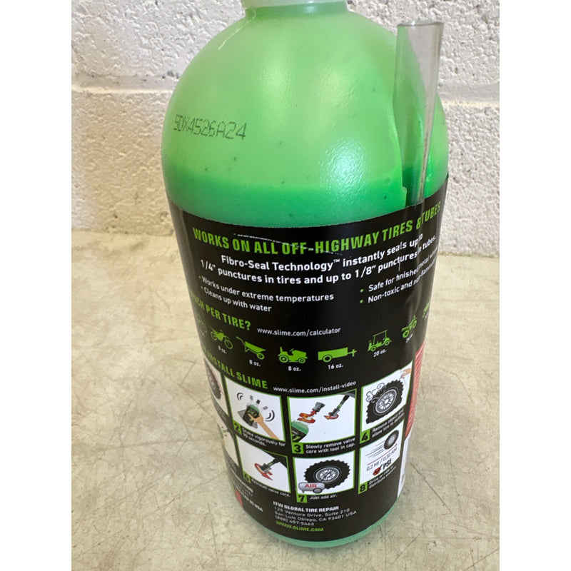 Slime 2-in-1 Tire & Tube Sealant, Seals Stops Leaks Prevents/Repairs - 32 oz