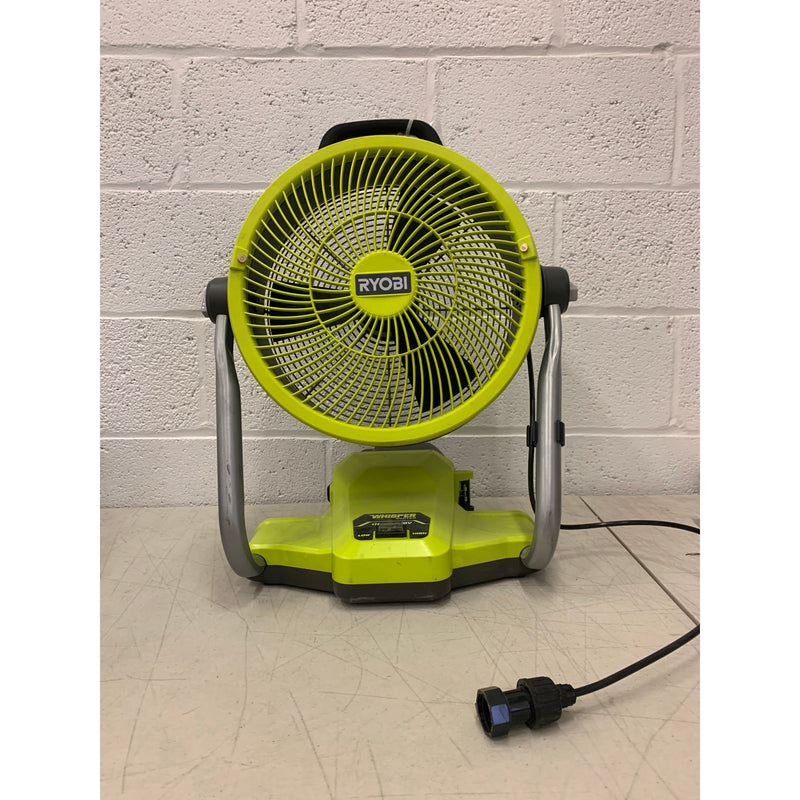 RYOBI ONE+  Misting Air Cannon Fan Kit 18V Cordless Hybrid WHISPER 12"