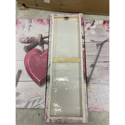 Pink LOVE Canvas Wall Art Home Decor Canvas Print, 5 Piece Ready to Hang