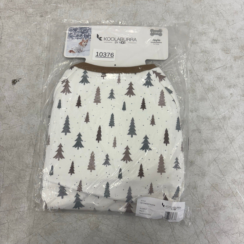 Koolaburra by UGG Pet Jayla Pajama Shirt for Dog 20-21" Collar Tree Design - XL