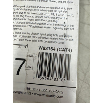 Performance Tool Comprehensive Spark Plug Rethread Kit 14mm Size - W83164