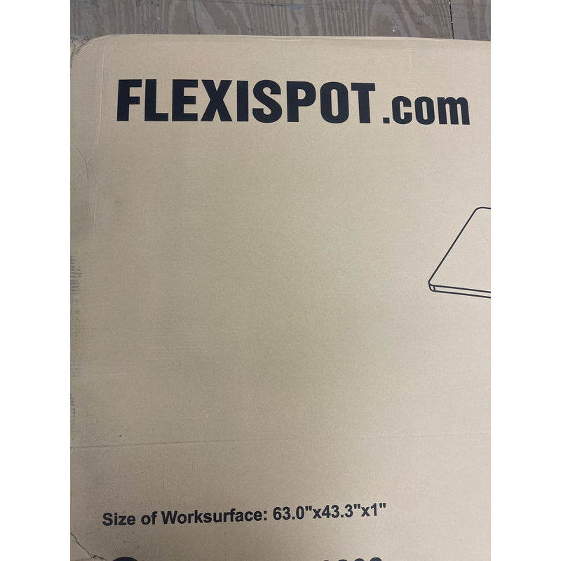 Flexispot Desk Top Only No Frame, L-shaped 63" x 43&