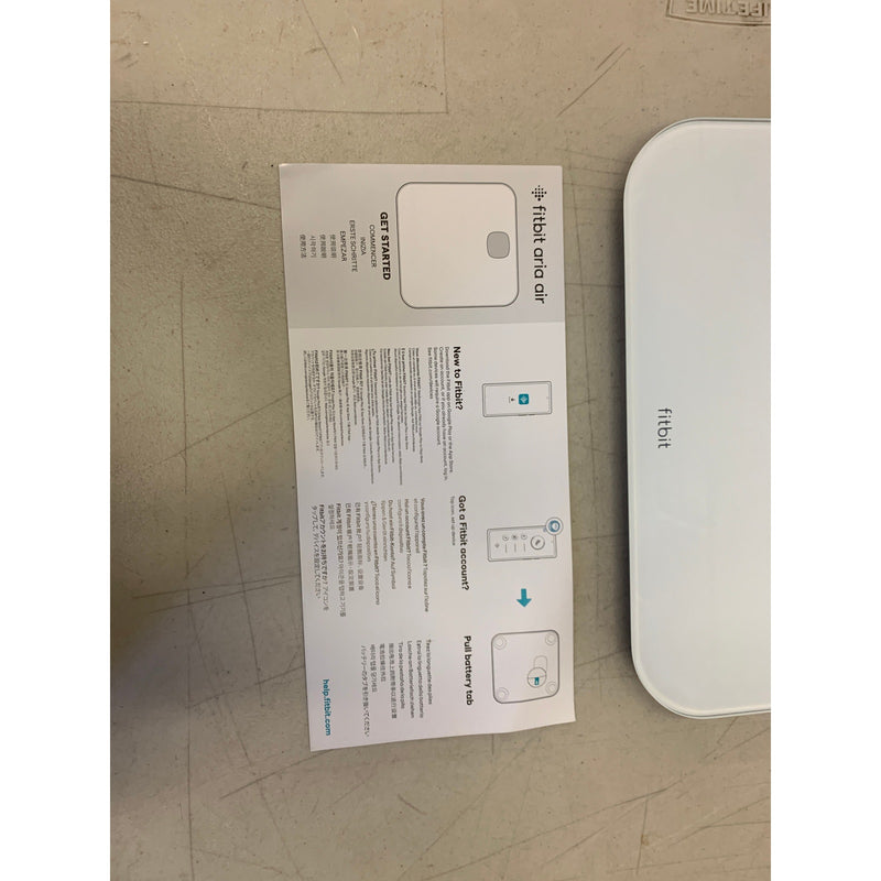 Fitbit Aria Air Bluetooth Digital Body Weight and BMI Smart Scale, White