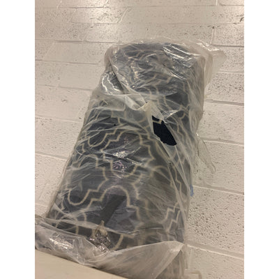 TrafficMaster Trellis Navy Blue & White 26" W x 70' L Runner Rug