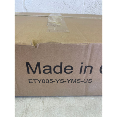 Wooden High Chair Adjustable Height Easy to Clean Toddler Highchair Brown/Yellow