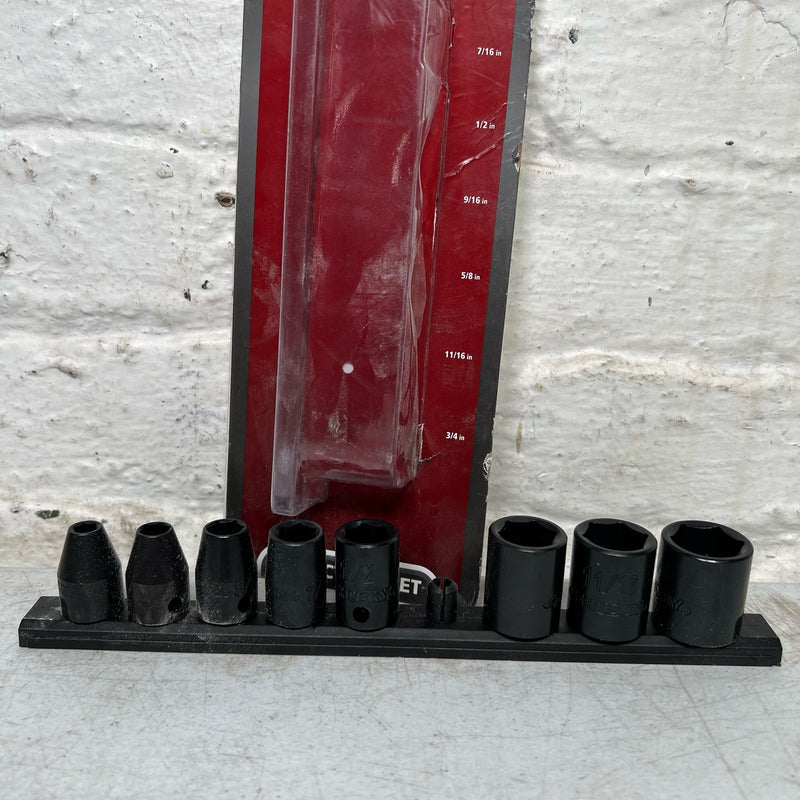 Husky 3/8 in. Drive Standard SAE 6-Point Impact Socket Set (9-Piece), MISSING 1
