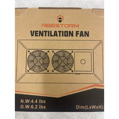 Abestorm Crawlspace Ventilation Fan w Humidistat & Thermostat, 220CM Electric