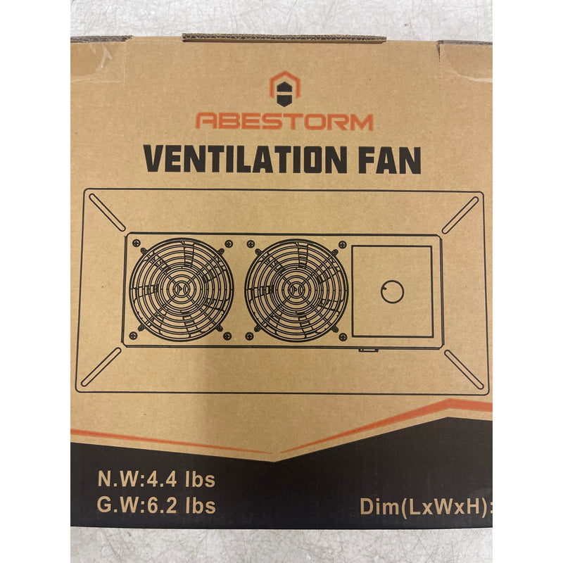 Abestorm Crawlspace Ventilation Fan w Humidistat & Thermostat, 220CM Electric