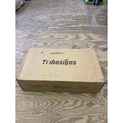 Tribesigns 55"x32" Computer Desk, Faux Marble Study Desk Office Table White/Gold
