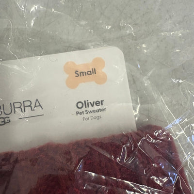 Koolaburra by UGG Pet Oliver Sweater, Dog Jacket, 12-13" Collar, Red - Small