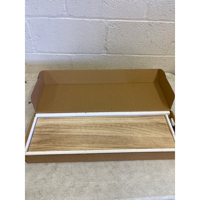 Set-of-2 Floating Shelves for Wall 24-Inch Light Wood Shelves, TAN, Light Brown