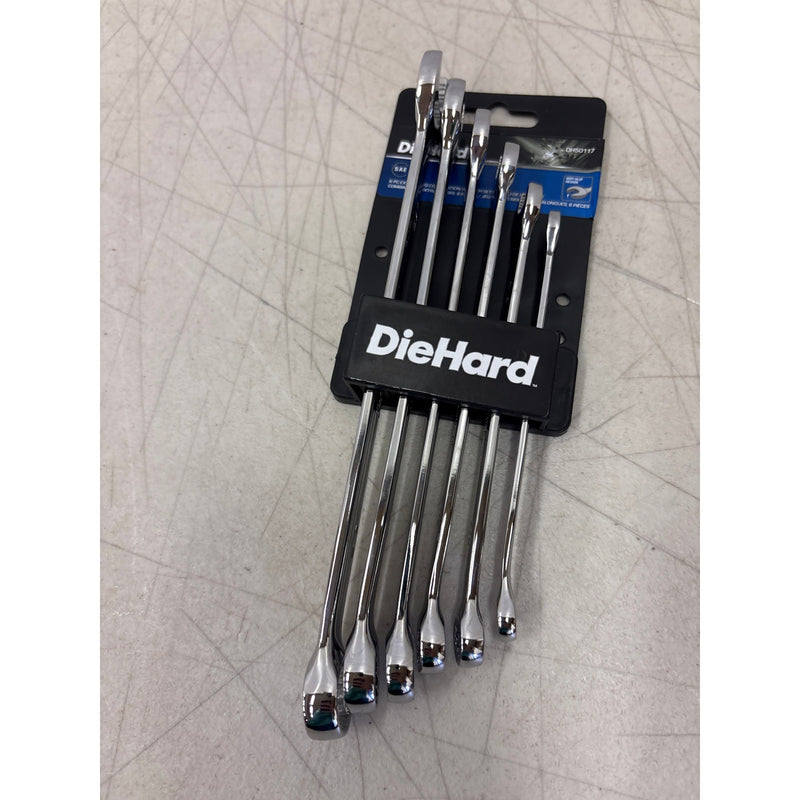 DieHard Extra Long Combination Wrench Set, SAE, 6-Piece, Hand Tools - DH50117